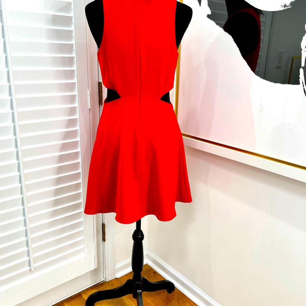 Express Red Cocktail Dress, Size 8 - Picture 4 of 7